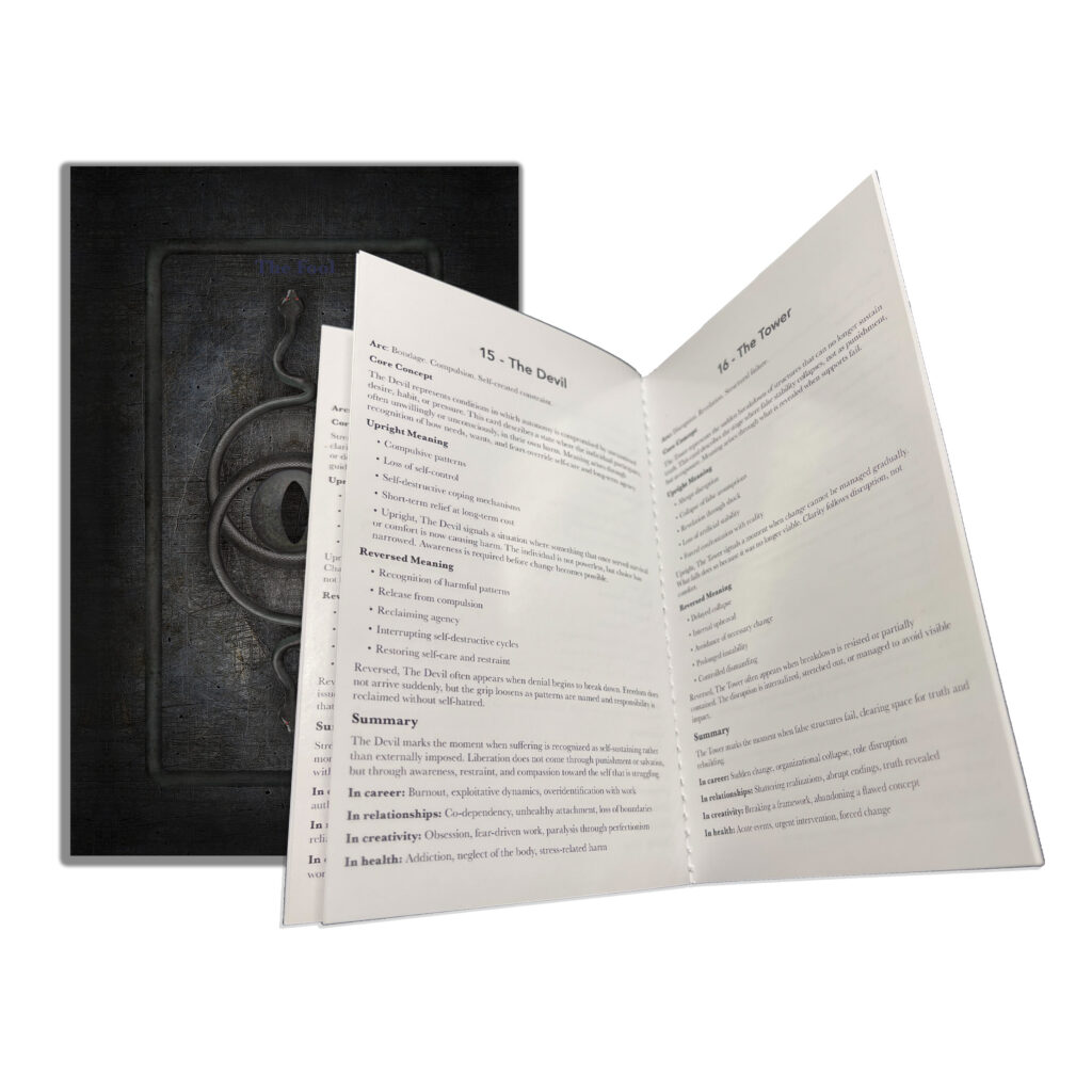 Small booklet on the interpretation of the cards