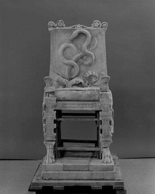The Landsdowne Throne, a throne for Apollo carved from marble, dating from the late 1st century.
